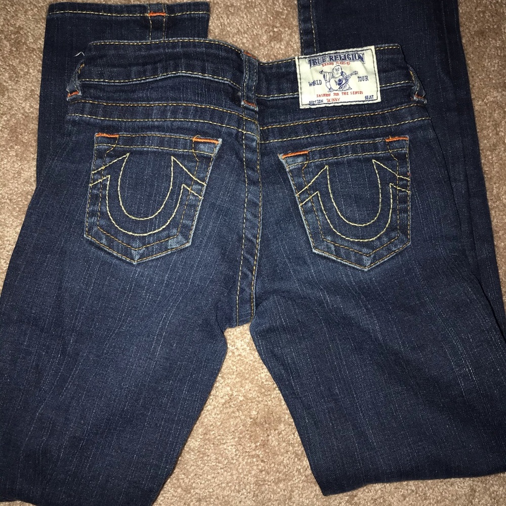 True Religion jean size 8 inseam 25 inches